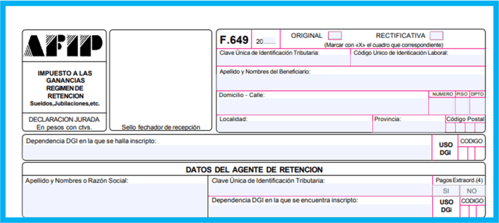 FORMULARIO 649 AFIP Qué es Cómo Completarlo enero 2025