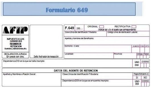 Descargar formulario 649 AFIP fácil y rápido