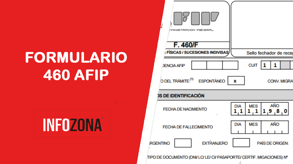 FORMULARIO 460 AFIP 】Qué Es + Cómo Completarlo Noviembre 2024