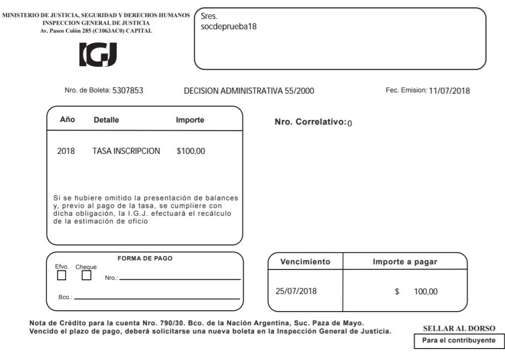 Cómo presentar el formulario IGJ