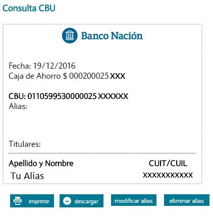 Cómo obtener mi CBU por internet