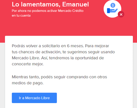 Cómo activar Mercado Crédito