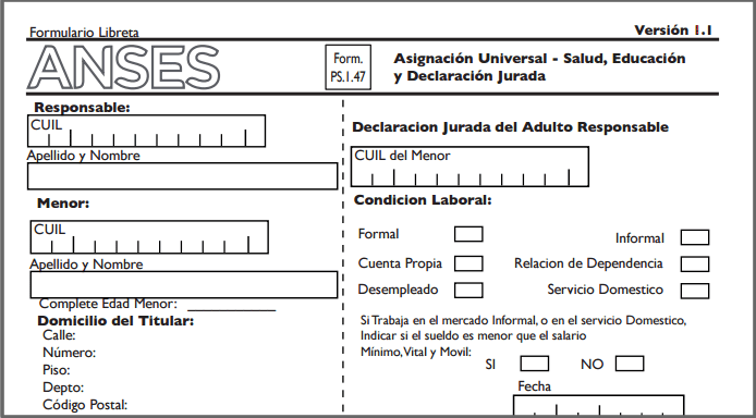 Cómo completar el formulario 147
