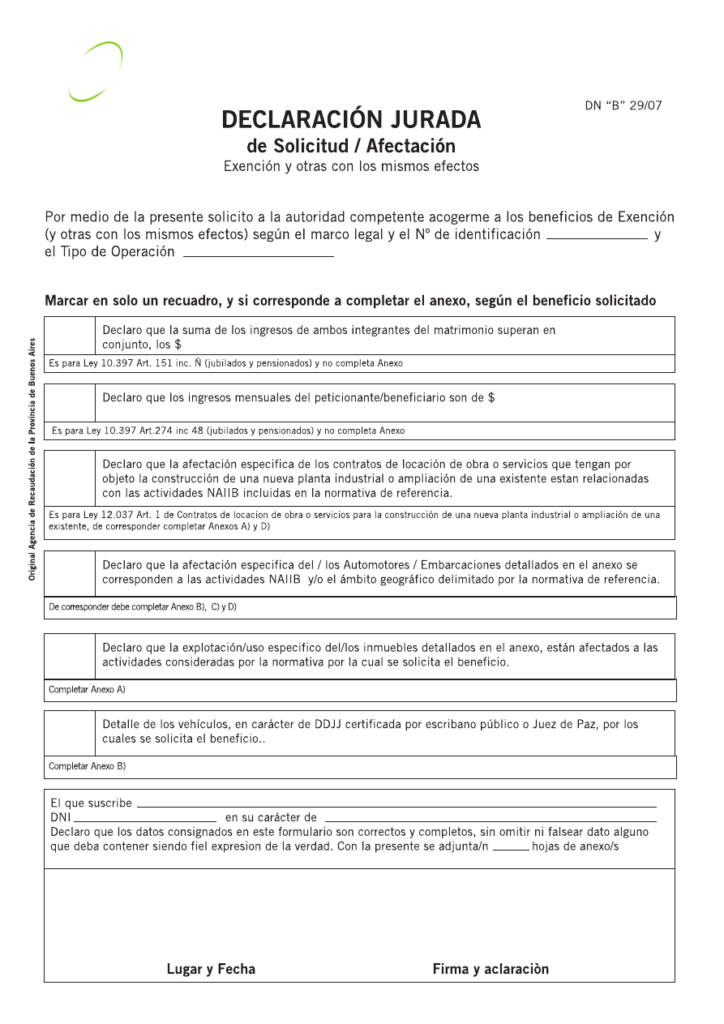 Cómo completar el formulario R999