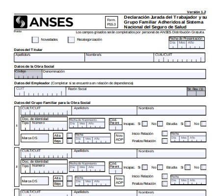 Cómo completar formulario 5.3 Anses