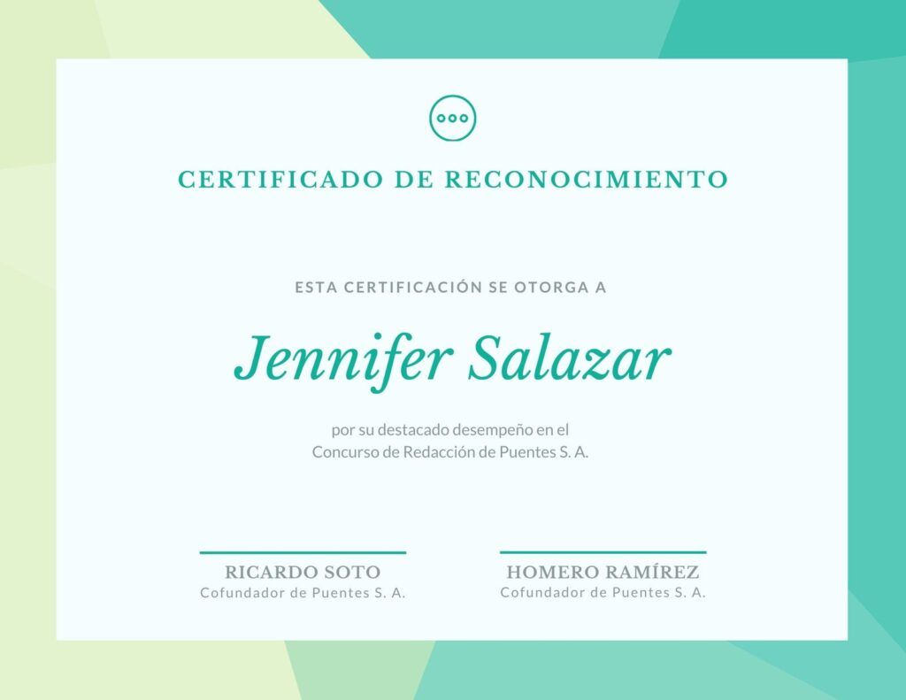 Cómo hacer un certificado de reconocimiento para maestros en Canva