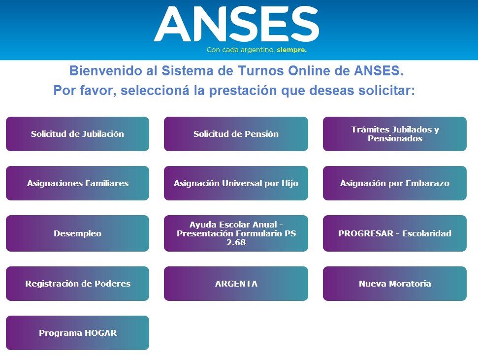 Solicita un turno en ANSES