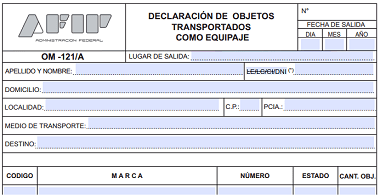 Qué es y para qué sirve el formulario OM 121