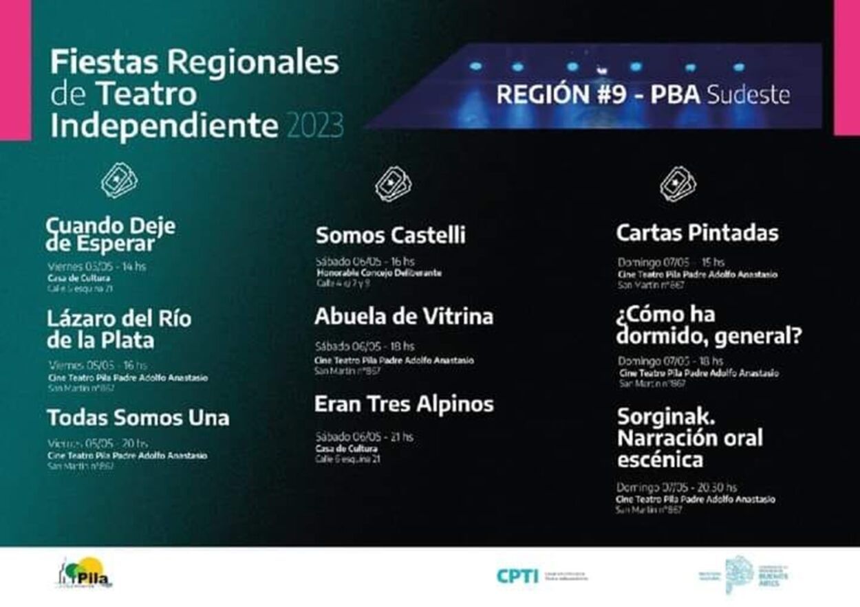 Pila será sede de la fiesta regional de teatro independiente de pba sudeste