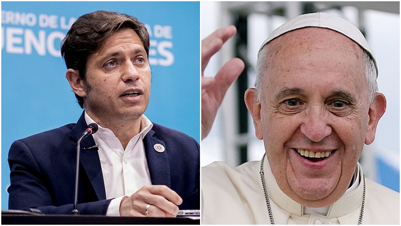 Kicillof viajará al Vaticano y se reunirá con el Papa Francisco