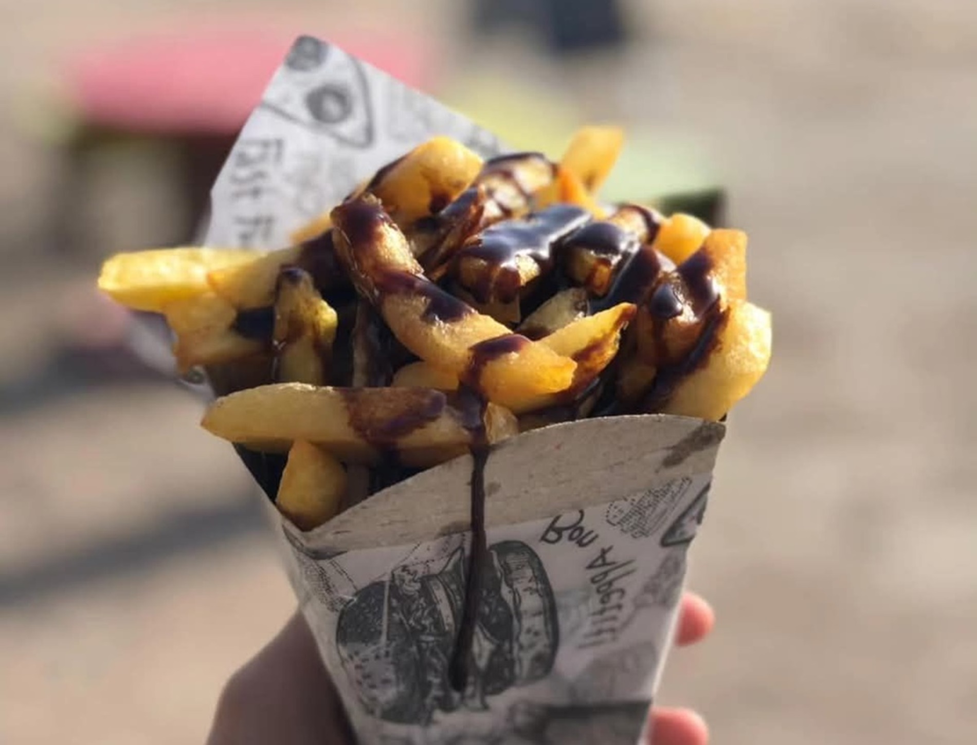 papas fritas con choco