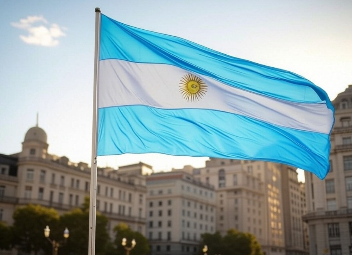 Bandera argentina feriado nacional